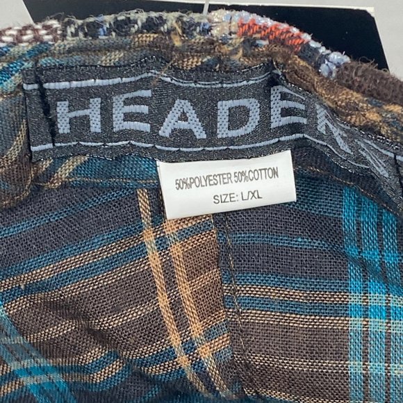 HEADERS  Flat Cap Classic Patchwork Pattern NWT - Picture 8 of 8
